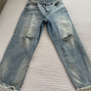 INC International Concepts Light Blue Straight Leg Jeans